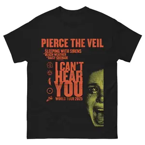 PIERCE THE VEIL I Can't Hear You 2025 World Tour Y2K T-Shirt