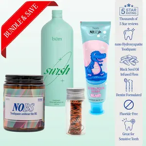 NOBS, NOBS Jr, Mouthwash, & Expanding Floss Bundle