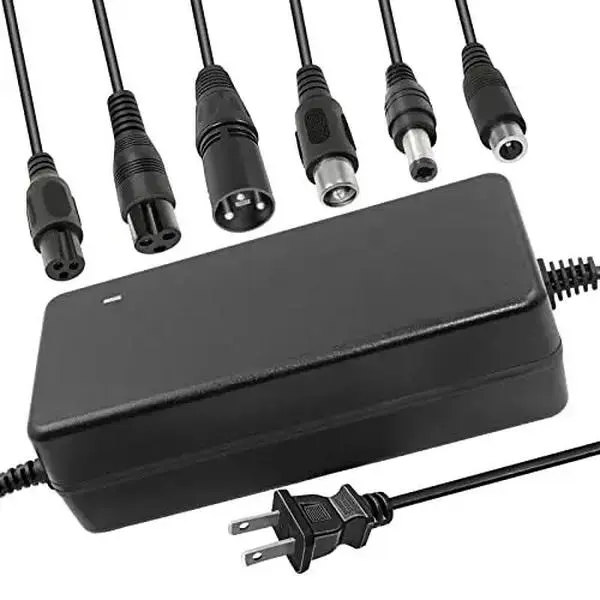 42V Electric Scooter Charger UL Certified for 36V  5 Plugs, Compatible with Gotrax, Jetson, Razor, Voyage, ninebot,Swagtron,Bird,Segway Electric  Scooters Ebikes