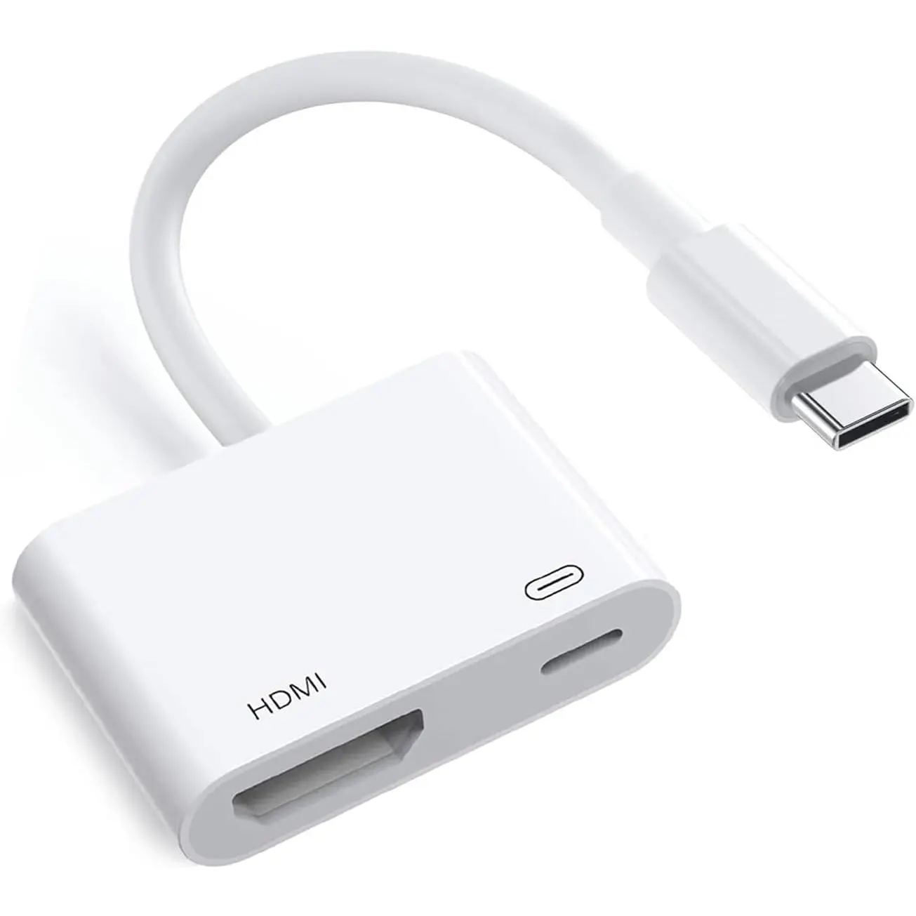 F-APT26  Apple USB-C to HDMI Adapter 4K@60Hz for iPhone 15 16 MacBook Pro Air iPad Pro, MFi Certified Type-C Digital AV HDMI 2.0 Cord Compatible with Samsung Galaxy S25, Nintendo Switch, Pixelbook, XPS