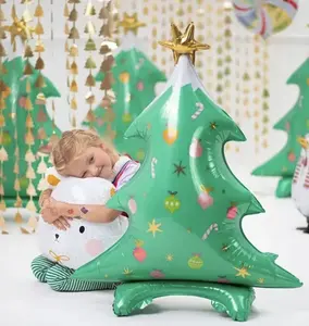 Standing Christmas Tree Foil Balloon | 78x94cm Mix | Holiday Decor | Festive Xmas Party Decoration | Christmas Tree | Christmas Party