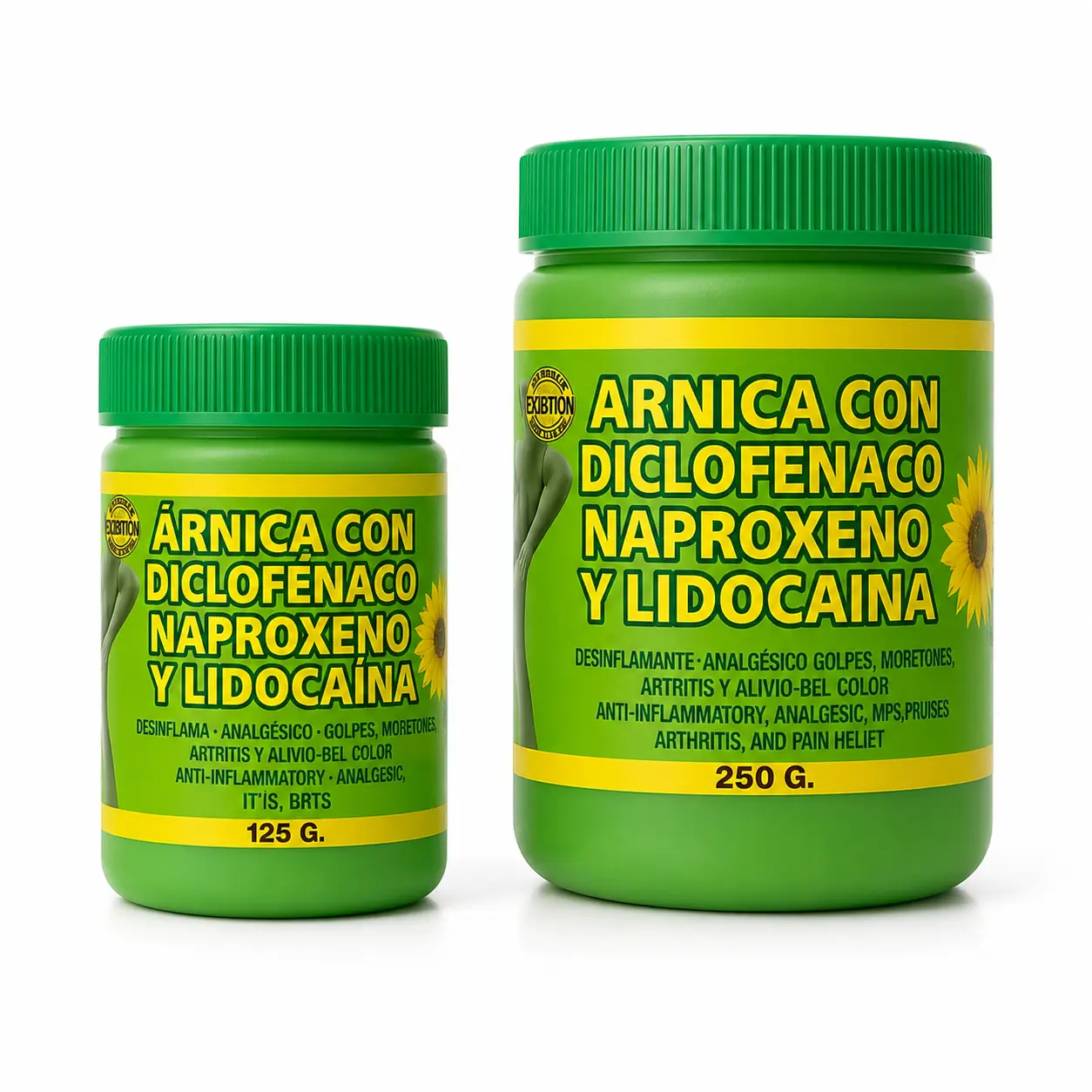 (2 Pack) Arnica & Lidocaine Massage Balm 250g, Soothing Body Massage Cream, Arnica Muscle Care Balm for Full-Body Skincare