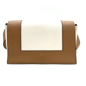 Pre-owned Celine Leather Shoulder Bags CALUX Medium Frame Cross Body Bag GHW