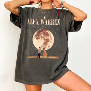 Vintage Alex Warren shirt, Alex Warren 2026 Tour T-Shirt, Alex Warren Music Vintage Comfort Colors Shirt, Alex Warren Moon Shirt