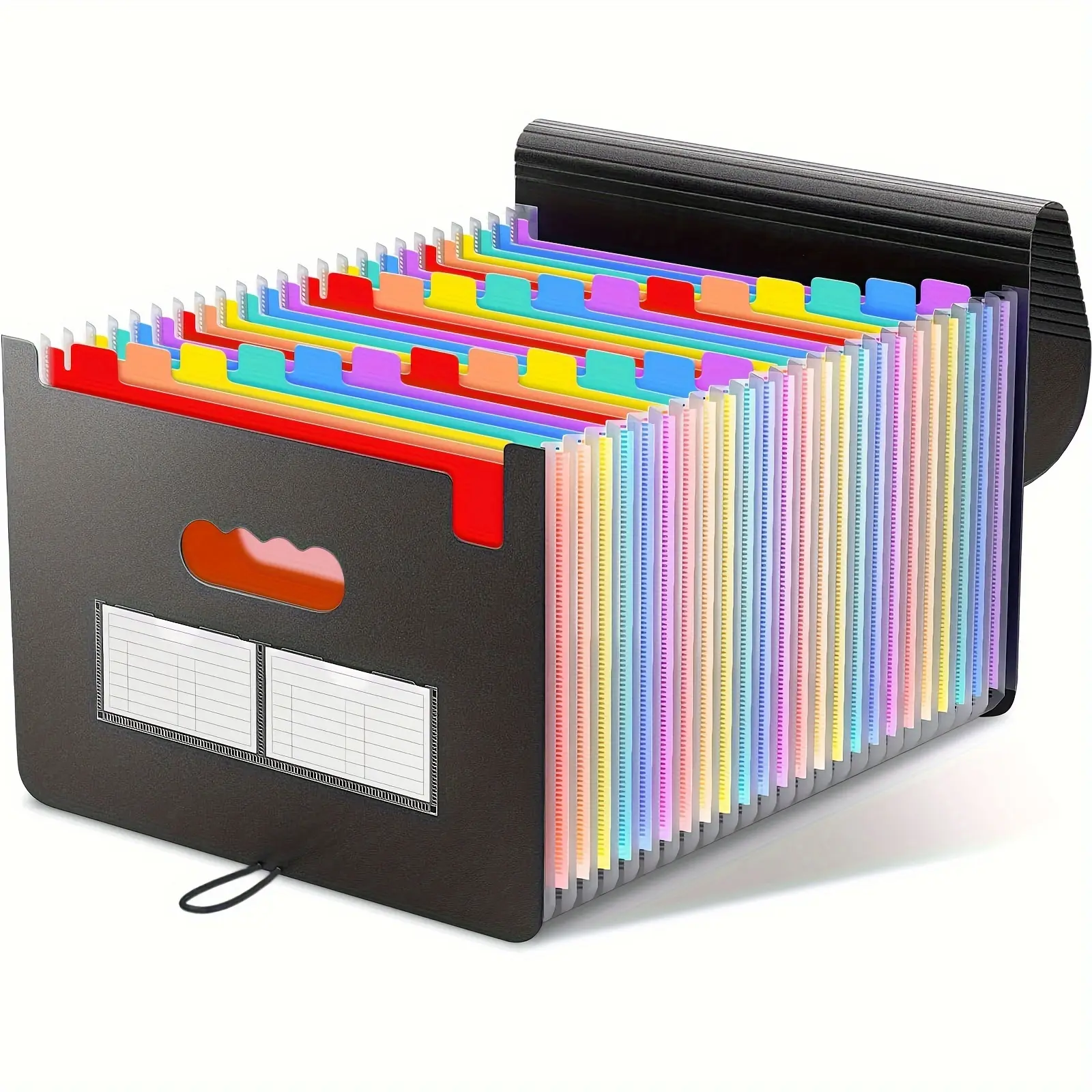 25 Pocket File Folder Organizer, Multi Pocket Folder, Folder with Pockets, 1 Count Expandable Plastic Filing Box, Paper/Document/Receipt Organizer Folder for Home School Office, Documents Organizer
