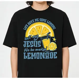Jesus He Be Making Lemonade Christian T Shirt forrest Frank Merchandise Forest Frank Crewneck Christian Apparel