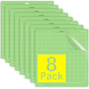 Mat, Compatible With Cricut Explore /Air/Air 2/Maker 8 Pack 12x12 Inch Standard Green Grip Adhesive Sticky Non-Slip Durable Mat Cut Mats Replacement Accessories
