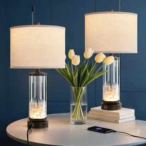 Coastal Vibes + USB Charger + Night Light? This Lamp Does It ALL!