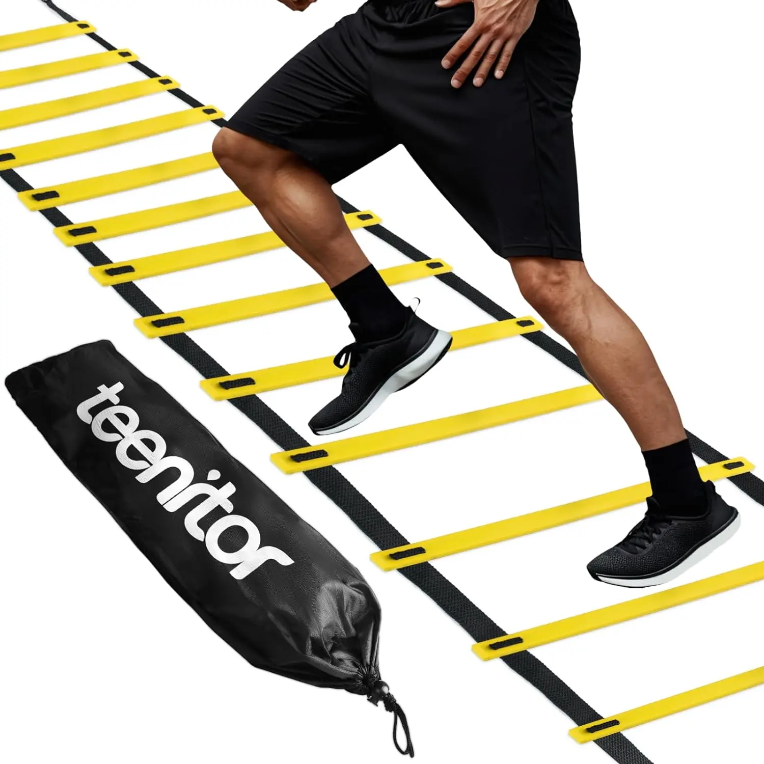 Teenitor Agility Ladder Speed Ladder Training Ladder for Soccer, Speed, Football Fitness Feet Training Carry Bag Agility Training Equipment Teenitor