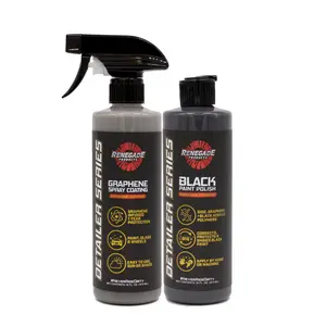 Renegade Products | Graphene Polish & Protect Kit - Detailer Series Graphene Spray Coating & Ceramic Black Paint Polish for Enhanced Gloss & UV Protection Renegade Products | Graphene Polish & Protect Kit - Detailer Series Graphene Spray Coating & Ceramic Black Paint Polish for Enhanced Gloss & UV Protection