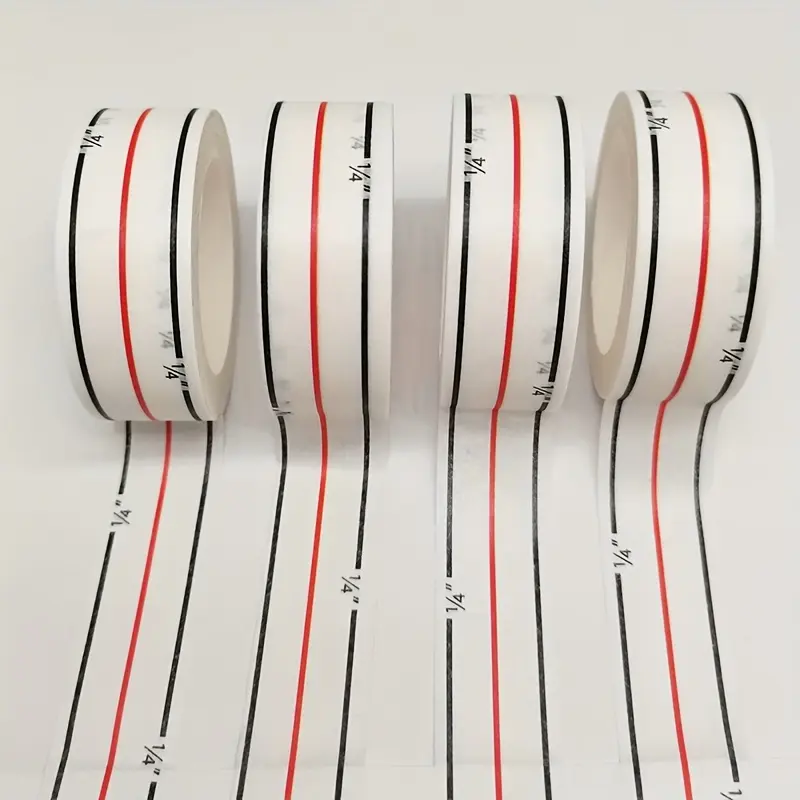 1/2pcs Sewing Tape for Straight and Diagonal Stitching - Precision Sewing Machine Guide Tool, Paper Material, Tape Measure for Sewing