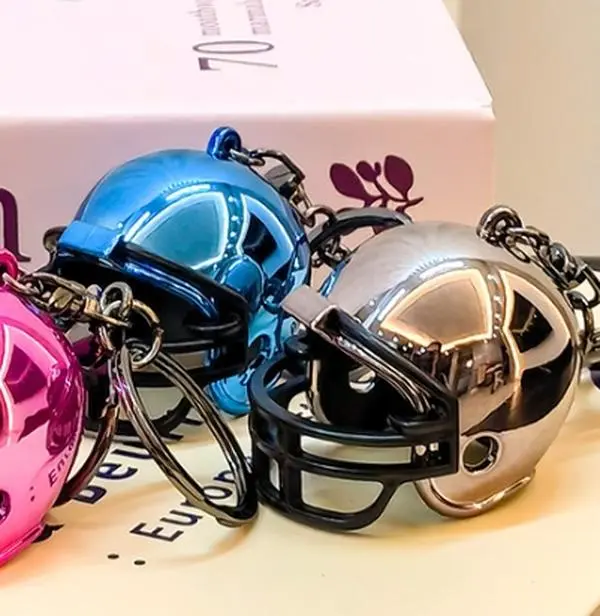 Mini Rugby Helmet Hat American Football Small Helmet Keychain Pendant