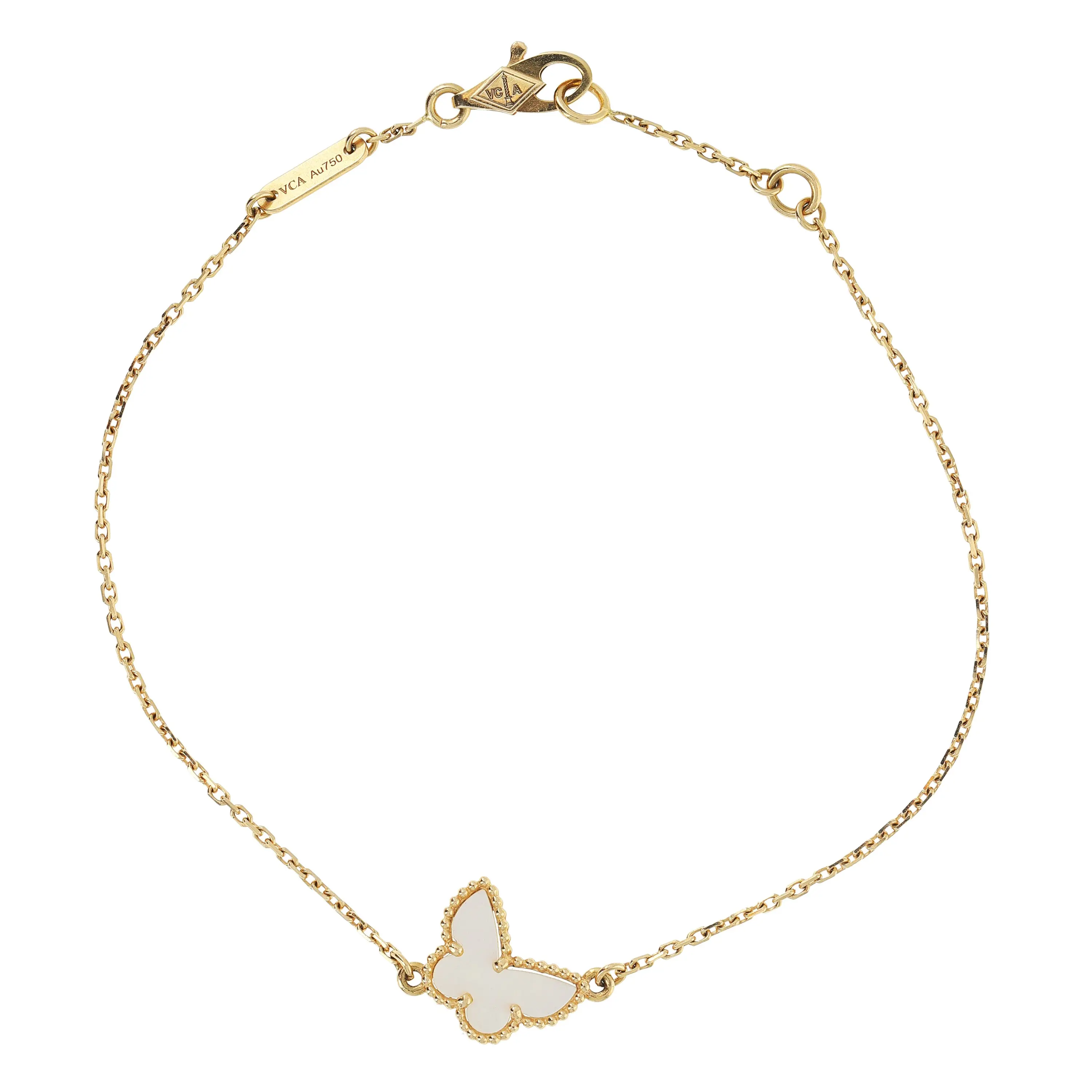 Pre-owned Van Cleef & Arpels Sweet Butterfly Bracelet