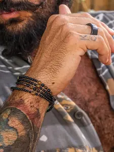 Men's Vintage Beaded Necklace, Fashion Jewelry for Party, Daily Clothing Decor, Trendy All-match & Exquisite Jewelry for Birthday Gift