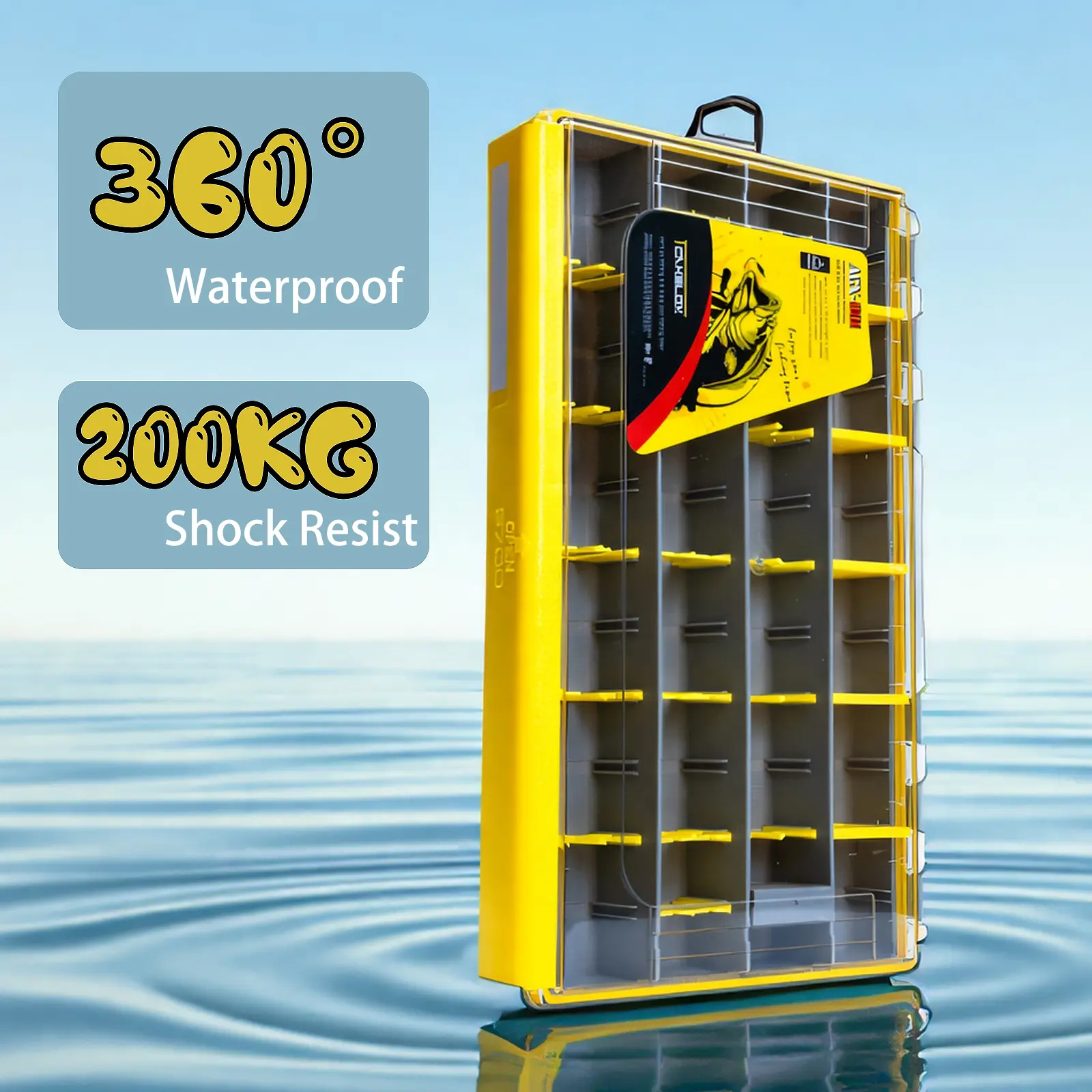 Tcakelox Deluxe Fishing Tackle Box, Waterproof 3600 & 3700 Terminal Tackle  Trays, Organizer Includes 2 Type Dividers, Multi-purpose and All-in-one  Tackle Storage (3600-3 all-in-one 2pcs) - TikTok Shop