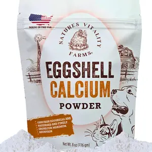 8 oz Pure U.S.A. Eggshell Powder for Dogs/Cats Finely Ground Calcium Supplement