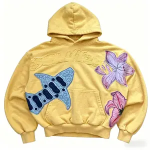 Fashion close-up hoodie, hip-hop hoodie, street retro, high-quality couple casual multi-function long-sleeved hoodie