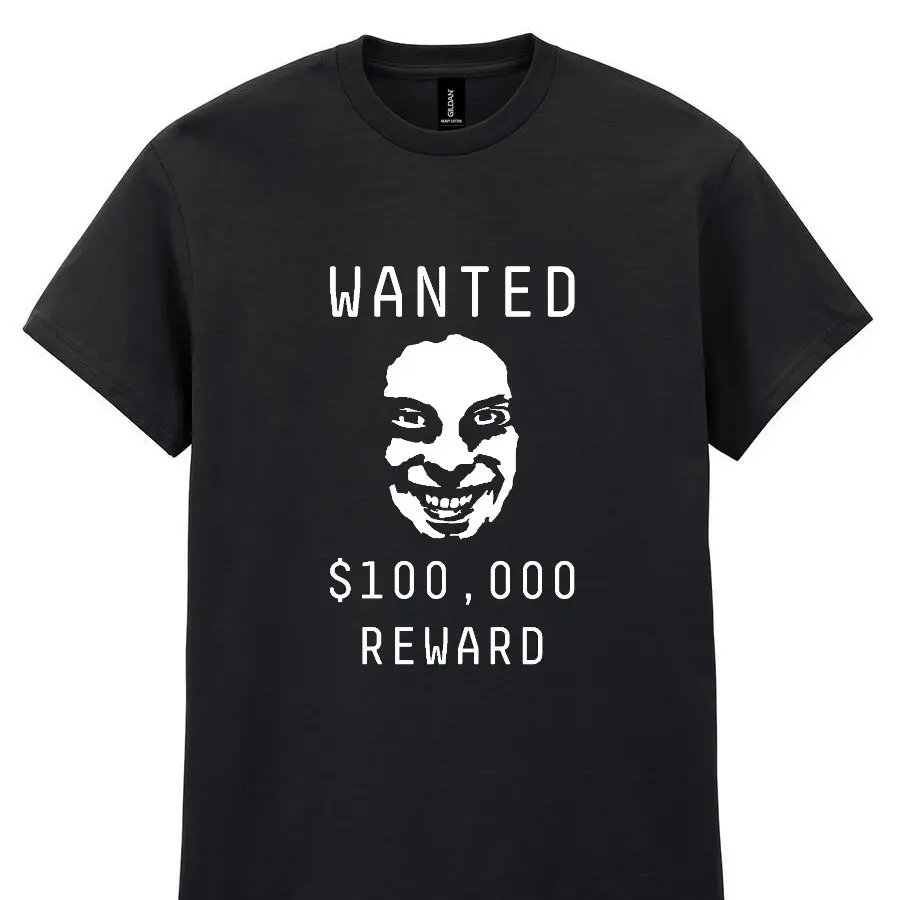 Aphex Twin WANTED Shirt Richard D James Smiling Face Funny Black