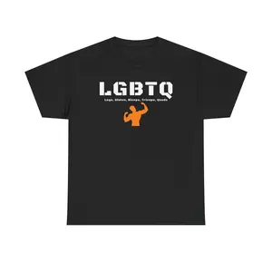 LGBTQ Gym Edition Unisex Heavy Cotton Tee - Funny Shirt - Joke - Muscles - Lifting - Gift for Men and Women