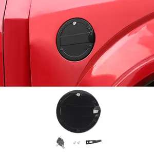 Fuel Tank Cover Cap Gas Trim Glossy Black For Ford F150 2015-2020 Car Exterior Accessories