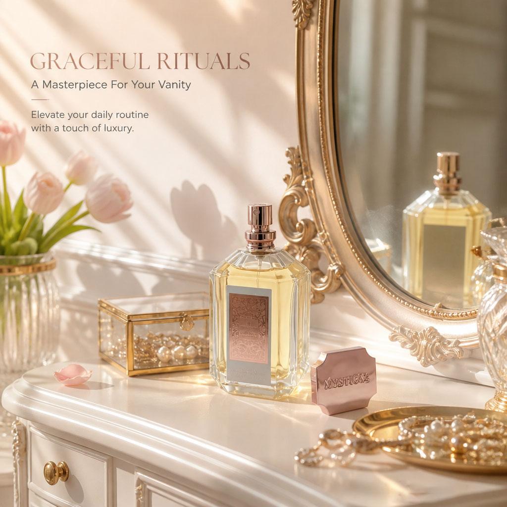 Women's Luxury Floral Eau de Parfum 100ml - Fine Mist Sprayer with Pomegranate, Lily, Rose, Jasmine, Vanilla, Amber, Musk Notes - Long-Lasting for Daily, Formal Occasions