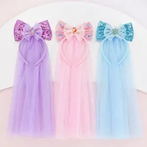 Princess Cartoon Crown Headband, Unicorn Mermaid Ice Party Role Play, Fashion Decorative Braided Hair Band, Birthday Gift