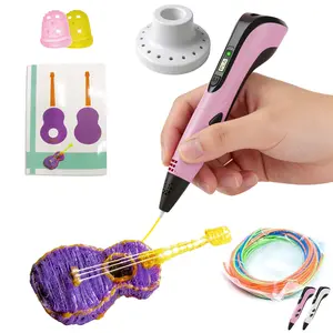 Upgraded 3D Printing Pen with 30 Feet of Filament 3Colors, Stencil Book, and Project Guide Upgraded 3D Printing Pen with 30 Feet of Filament 3Colors, Stencil Book, and Project Guide