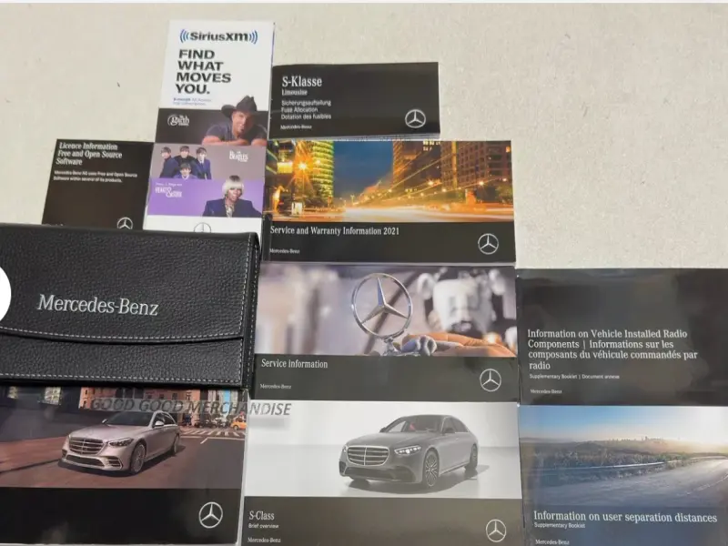 2021 MERCEDES BENZ S CLASS MODELS Owners Operators Manual SET Factory OEM