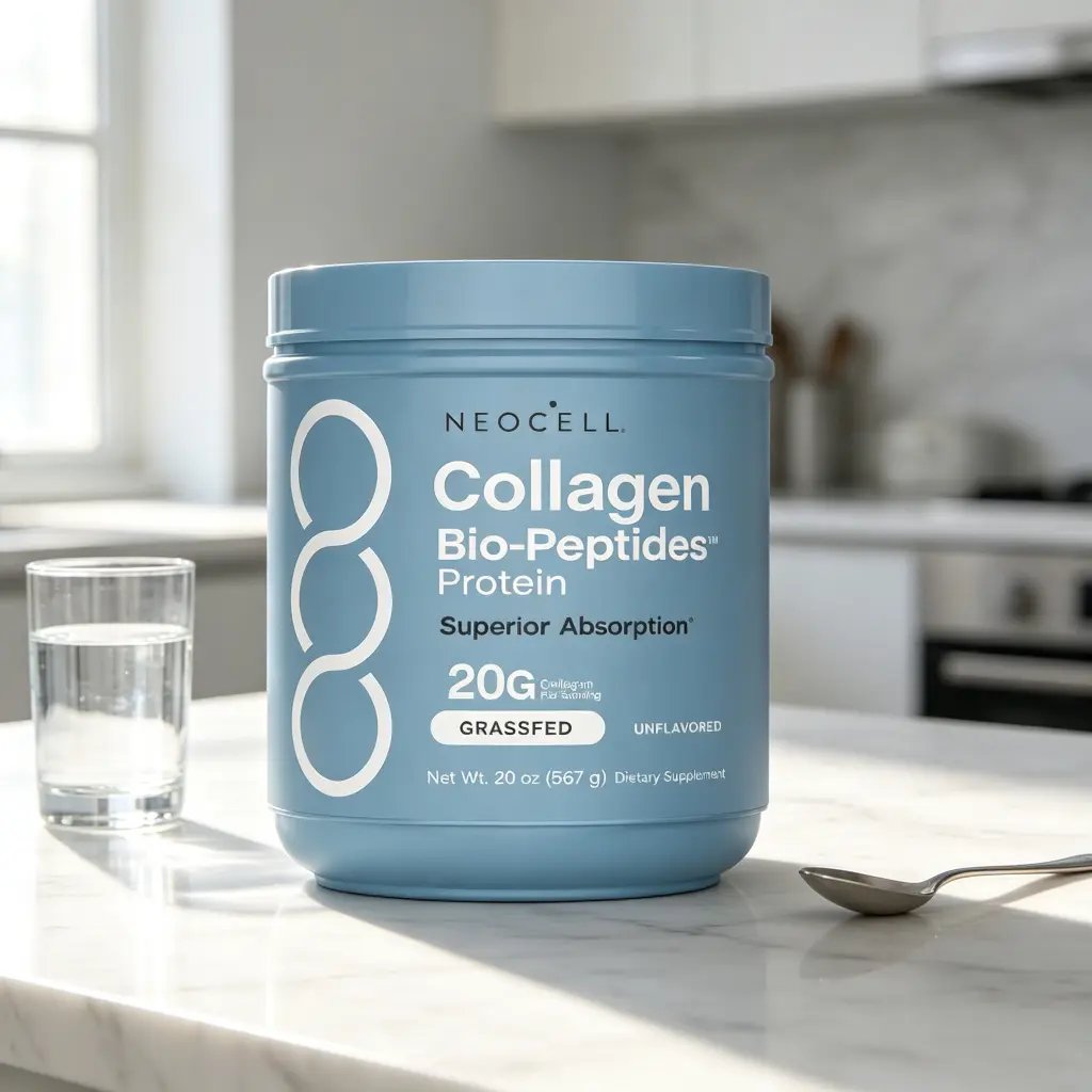 NeoCell Grassfed Collagen Bio-Peptides Protein Powder, 20oz, Superior Absorption Formula, 18 Essential Amino Acids for Health & Fitness Nutrition Support