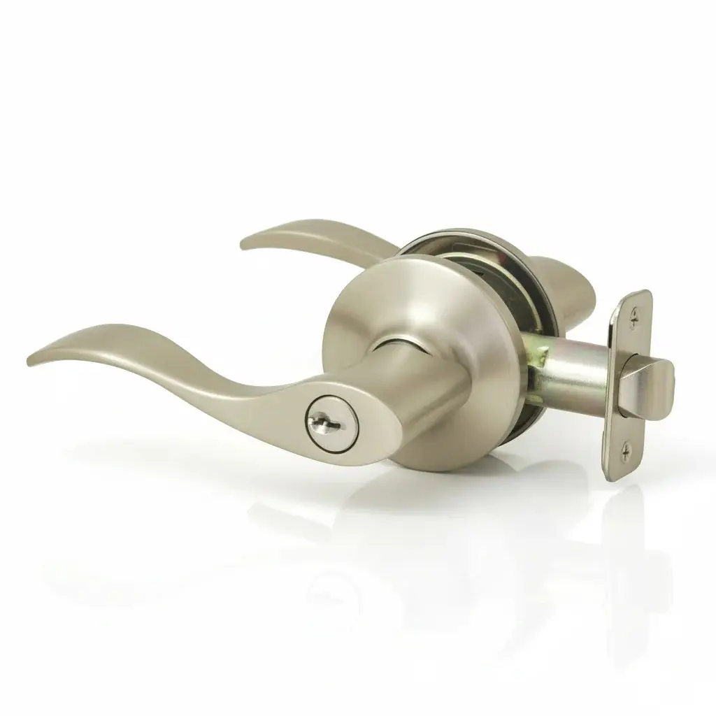 Cosmas 80 Series Satin Nickel Entry Door Lever