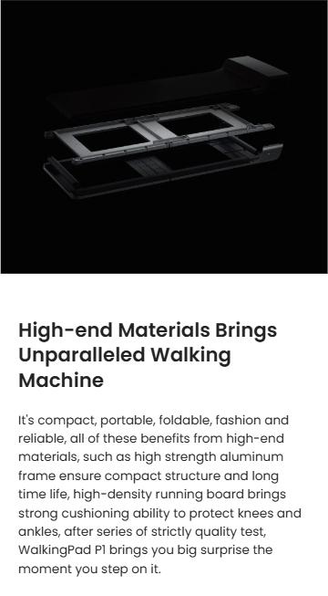WalkingPad P1 Foldable Walking Treadmill For Home&Office With Remote Control - 12Month Warranty
