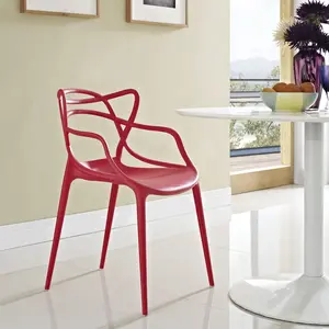 Modway Entangled Dining Armchair in Red