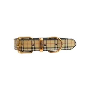 Plaid Collar Beige