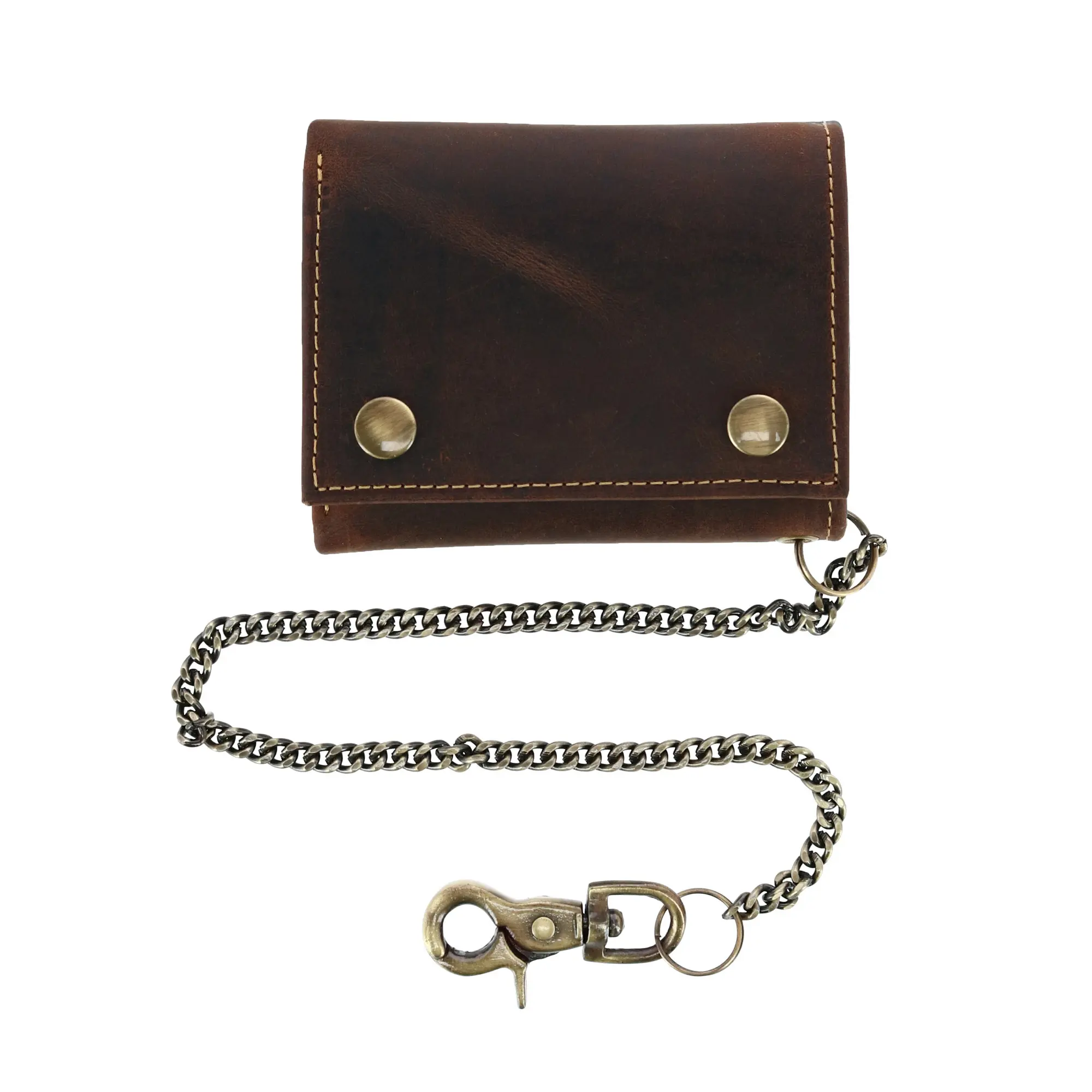 CTM Men's RFID Anti-Fraud Leather Chain Wallet, Men's Wallet with Chain for Daily Use, Anti-Fraud Men's Wallets