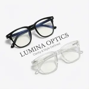 1/2 Pack Blue Light Bloking Glasses for Men Women, Fashion Eyeglasses for Computer Gaming TV Reading, Classic Party Glasses Birthday Gift for Daily Use