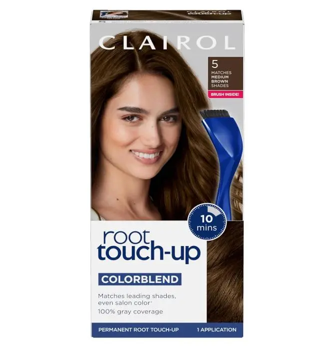 Clairol Root Touch Up Permanent Hair Dye, 5 Medium Brown, Pack of 1