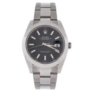 Pre-owned Rolex Oyster Perpetual Datejust Automatic Watch Stainless Steel 41 by Rebag