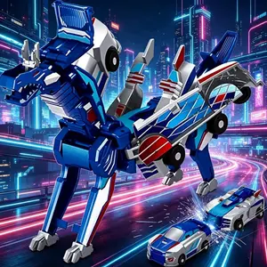 Crash & Combine! 2 Cars Transform into a Pegasus Dragon Toy