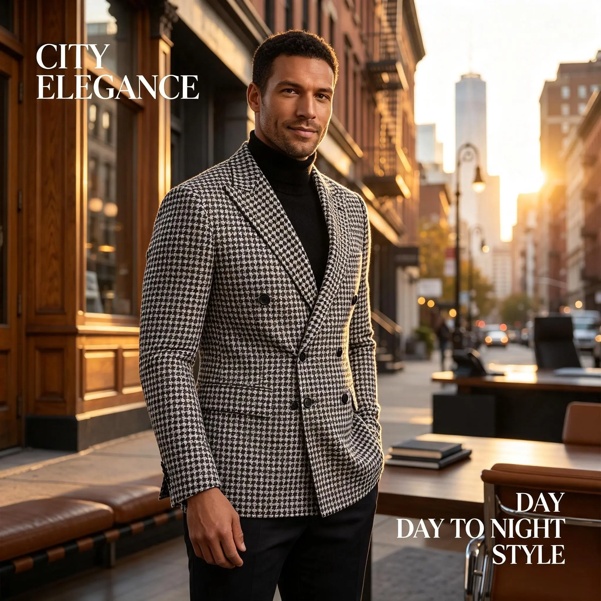 Men Slim Fit Business Blazer Jacket, Wrinkle Resistant Casual Sport Coat, Formal Office Work Outerwear for Daily Commute Long Breathable Classic Fabric