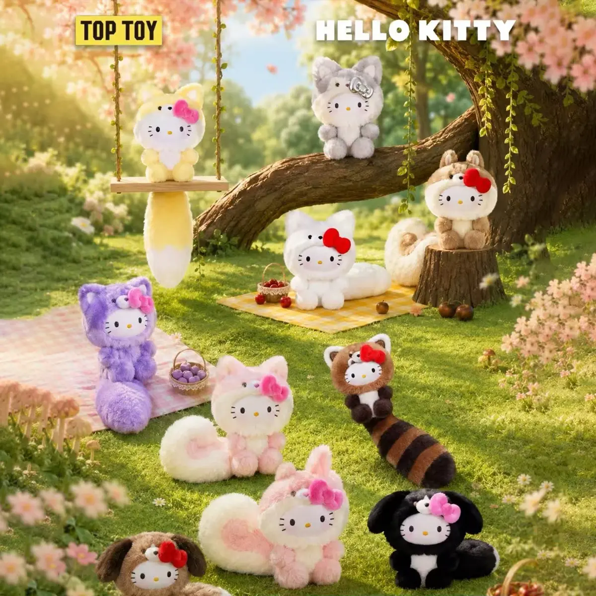 Sanrio Hello Kitty Healing Forest Series Plush Blind Box Series