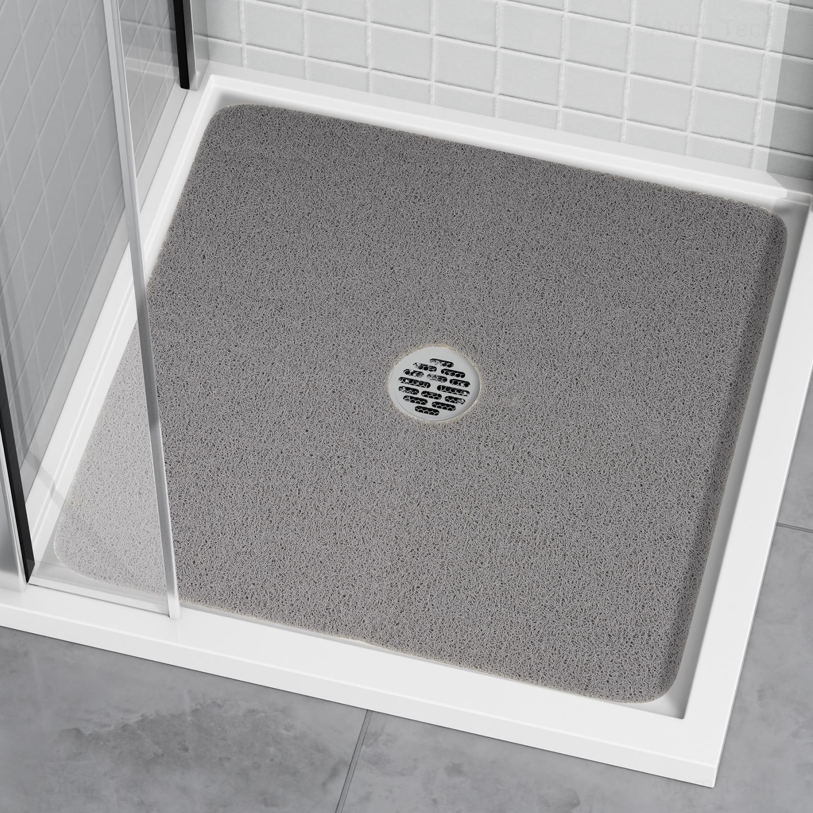 NiHome Non-Slip Shower Mat,27"x27"Square Shower Mat, Shower Floor Mat, Loofah Textured Comfort with Efficient Drainage to Fit for Bathroom accessories NiHome Non-Slip Shower Mat,27"x27"Square Shower Mat, Shower Floor Mat, Loofah Textured Comfort with Efficient Drainage to Fit for Bathroom accessories