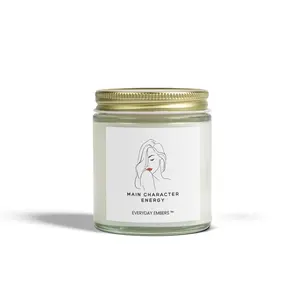 Main Character Energy - Cinnamon Chai - Everyday Embers 4oz Candle in a Clear Jar