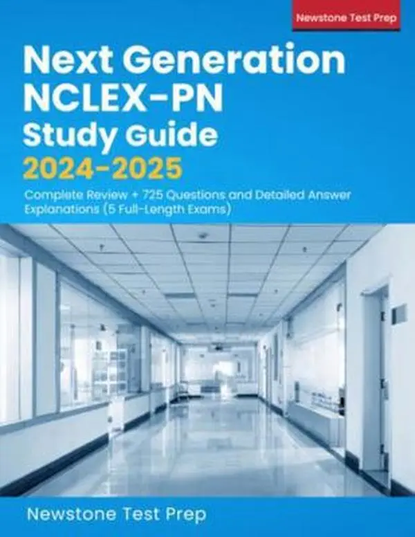 USED Book - Next Generation NCLEX-PN Study Guide 2025-2026: Complete Review + 725 Questions and Detailed Answer Explanations (5 Full-Length Exams) by Newstone Test Prep (Paperback) - english