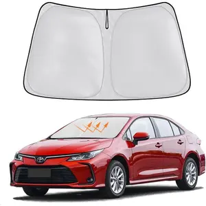 Windshield Sun Shade for Toyota Corolla 2019-2024 Window Sun Visor Protector 12th Gen Toyota Corolla SE XSE L LE XLE Hybrid Sedan Accessories Foldable Sunshade Blocks UV Ray (Not for Corolla Cross)