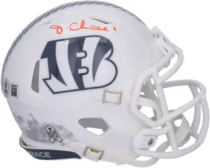 Ja'Marr Chase Cinncinati Bengals Autographed Riddell 2024 Salute To Service Speed Mini Helmet - Fanatics Authentic Certified
