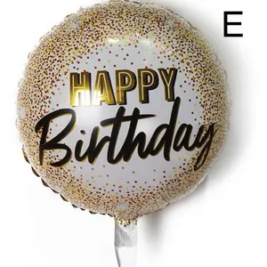 Mylat Balloons for $1.25 - Happy B Day Gold Confetti Design Birthday Party Balloon E