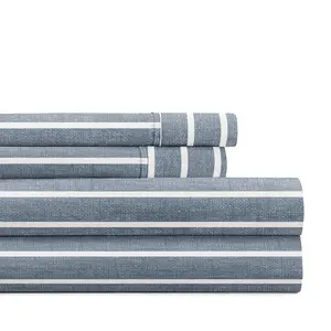 Distressed Awning Stripe 4-Piece Pattern Sheet Set
