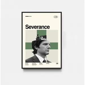 Aglined Severance Poster Unframed Wall Art Inspired By Midcentury Design For Stylish Home Decor And Office Spaces