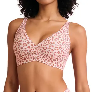 Womens Comfortable Wireless Jelly  Bras Bralettes  Tshirts Bras Deep V Everyday Bras plus size bra   Plunge Bralette Comfortable support