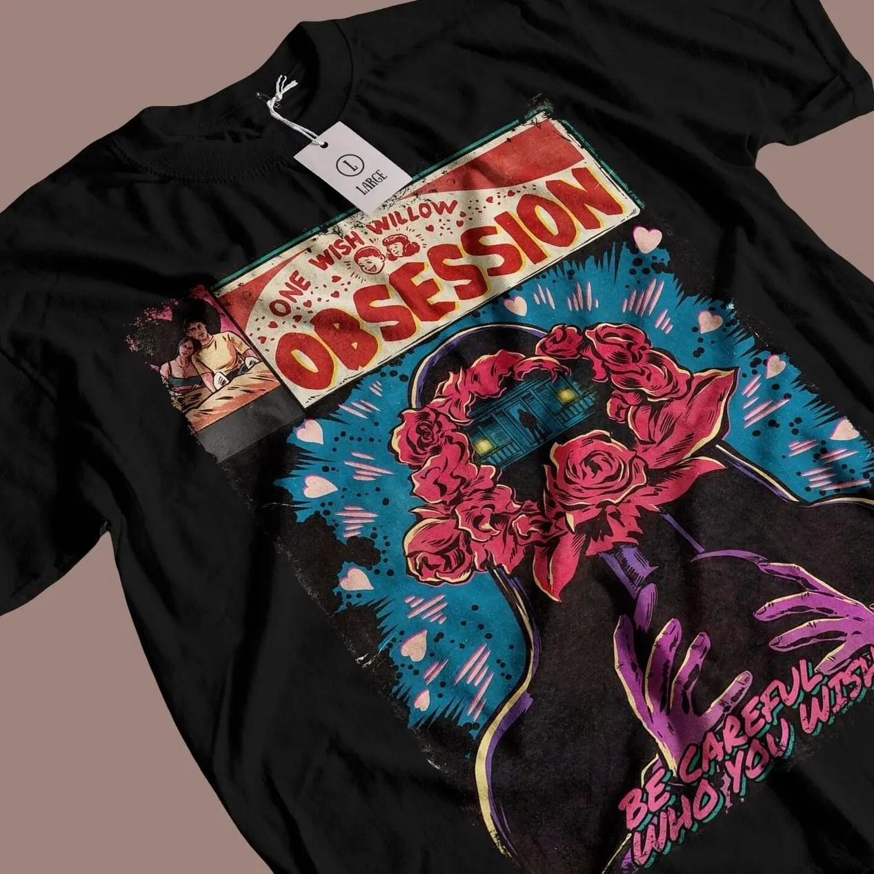 Obsession Movie T-shirt: Vintage Horror Movie Unisex Graphic Tee
